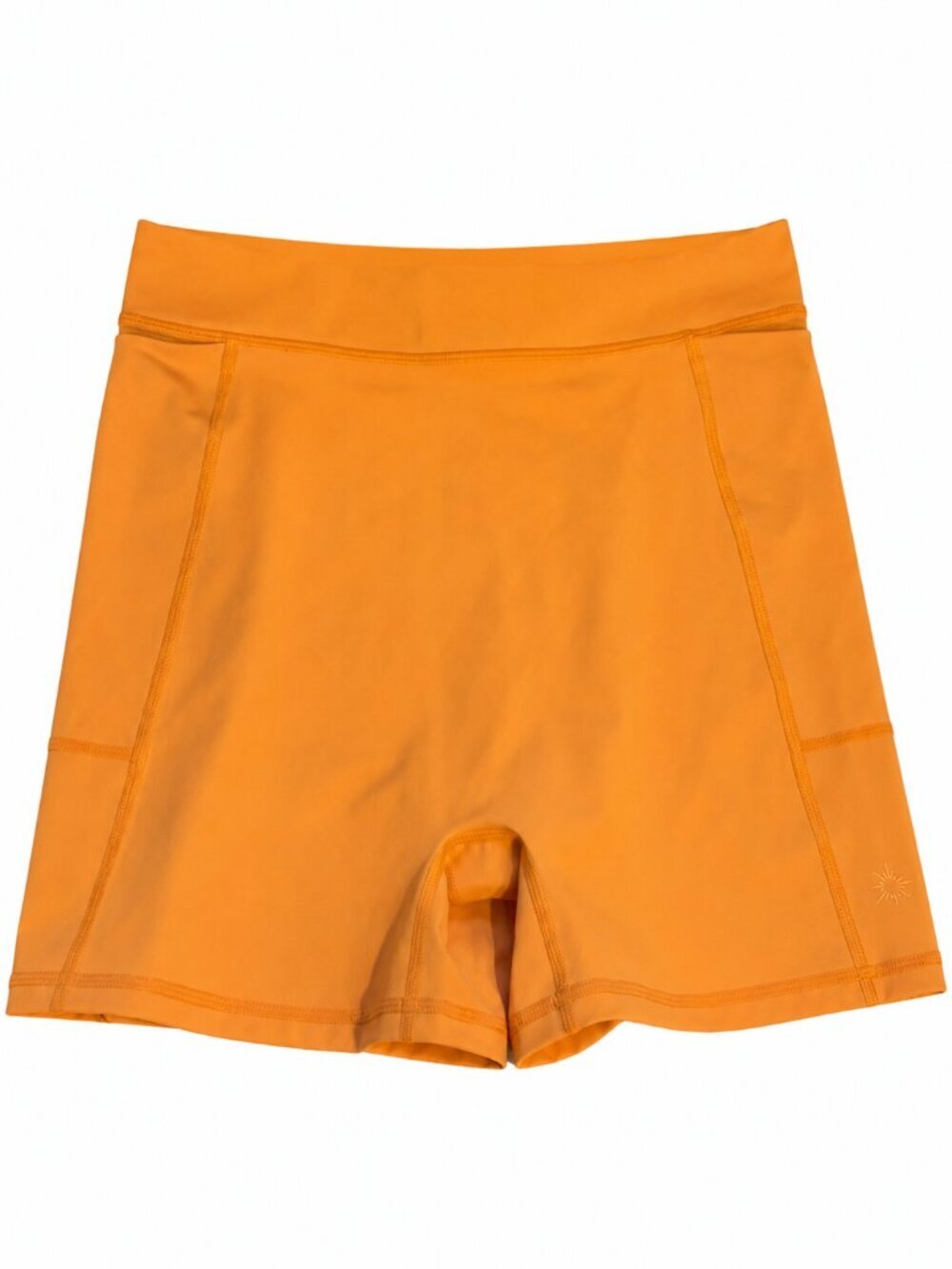 Aerie Offline Orange Goals Shortie Hi Rise 4” Inseam Biker Shorts Women's Large